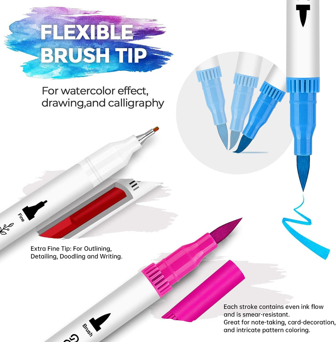 Brush Tip Markers