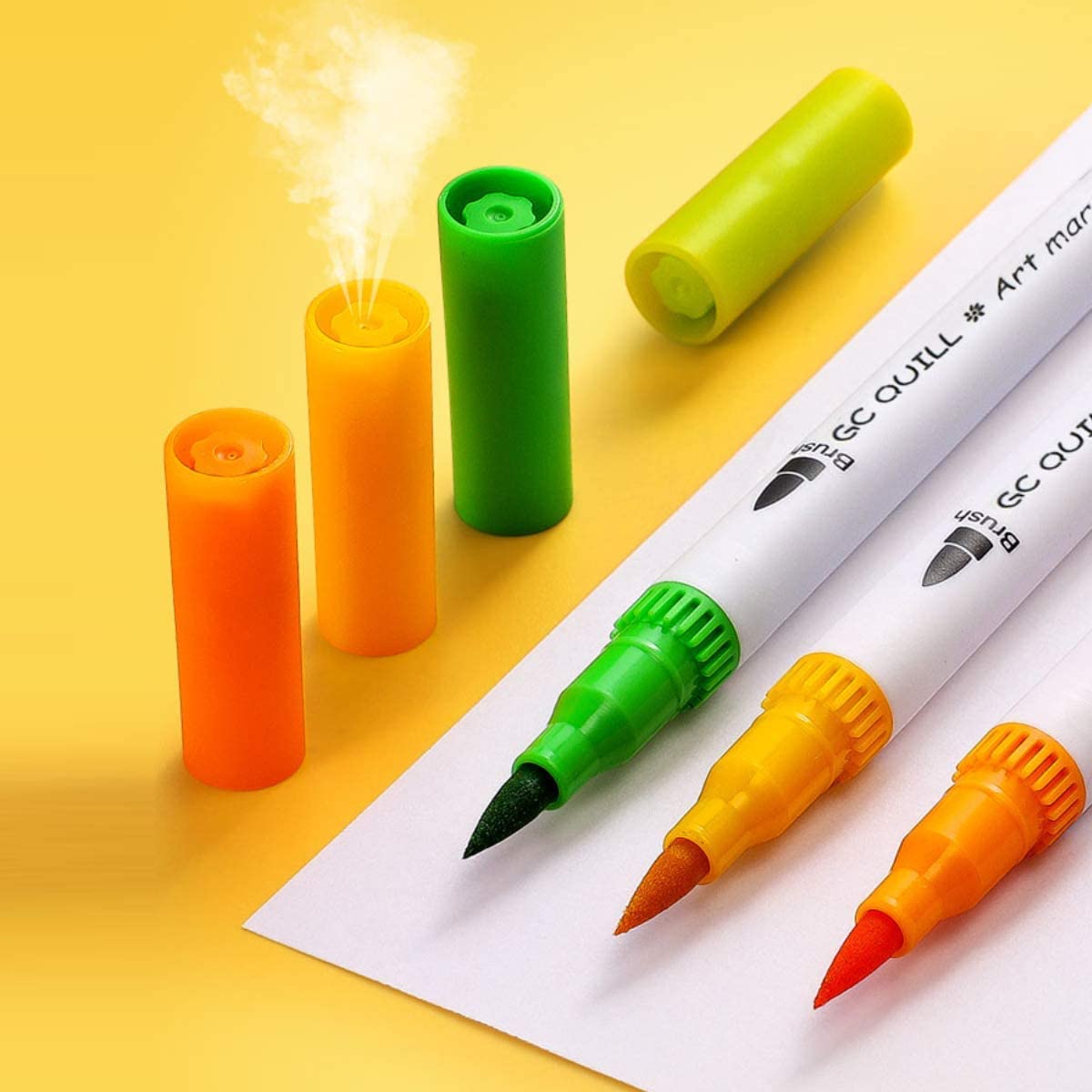 100 Colours Dual Tip Pen Set, Art Markers, Fineliner Pens for Kid Adul –  hhhouu