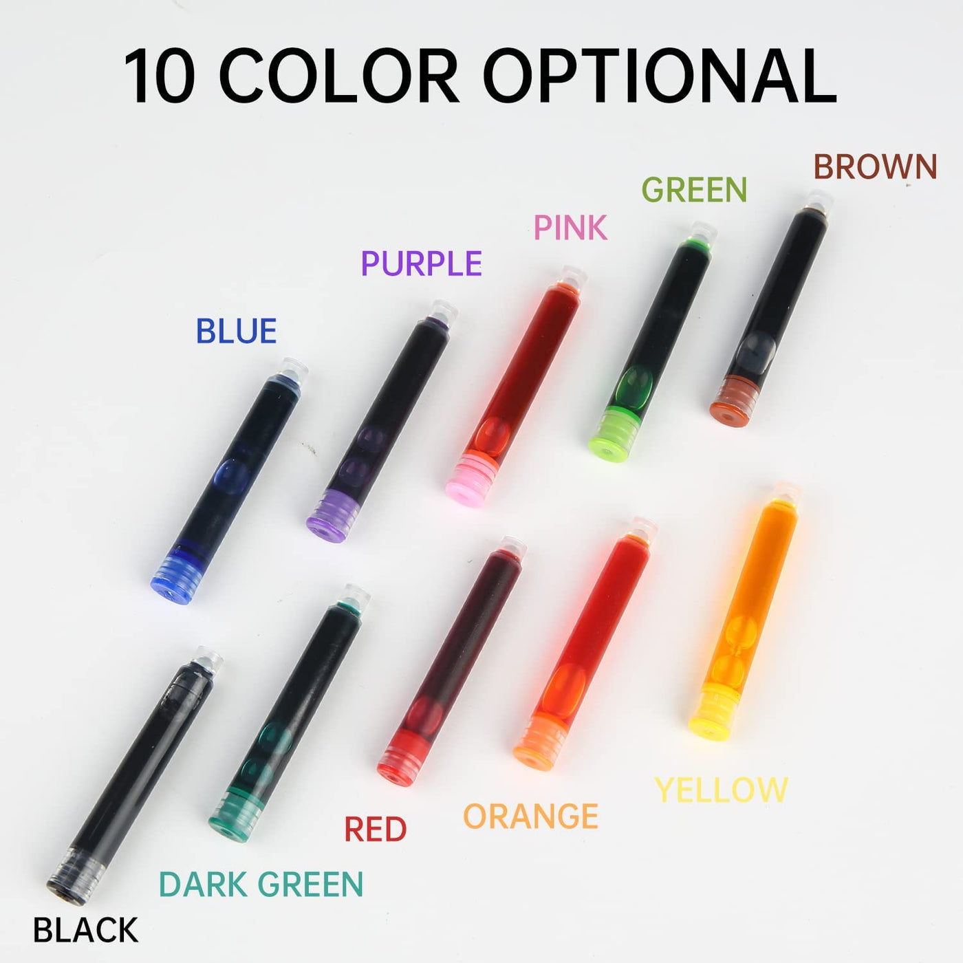Calligraphy Pen set,Calligraphy Fountain Pens with 7 Different Replaceable  Nibs with 60 Ink Cartridges(12 Colors),3 multi-functional color Fountain