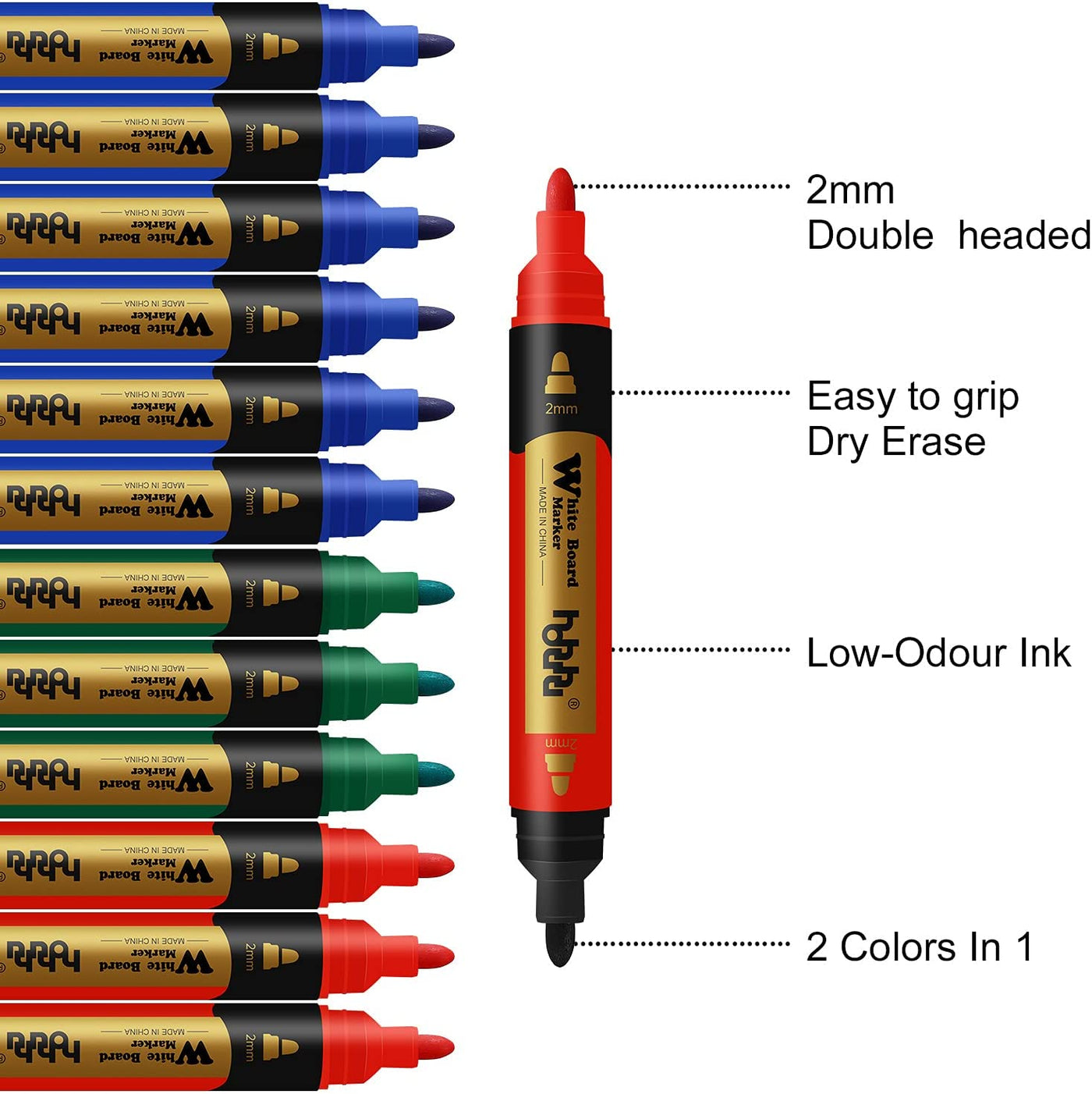 Colored Dry Wipe Markers Set - China Office Supplies!