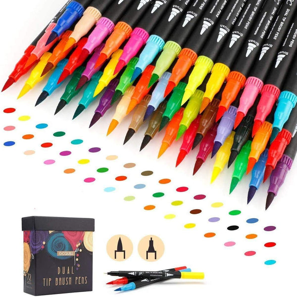 Diuraa 72 Dual Tip Brush Markers Art Markers for Artists,Coloring